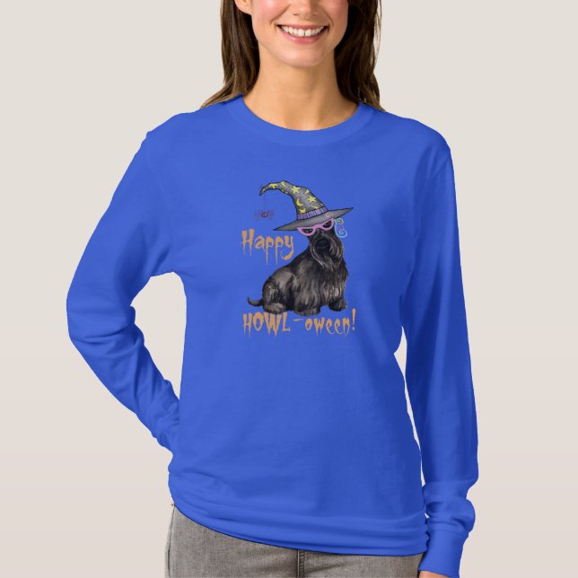 Camiseta Bruja de Terrier del escocés (Anverso)