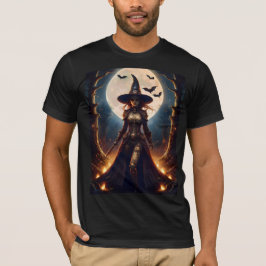 Camiseta Bruja del bosque steampunk de Halloween