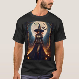 Camiseta Bruja del bosque steampunk de Halloween