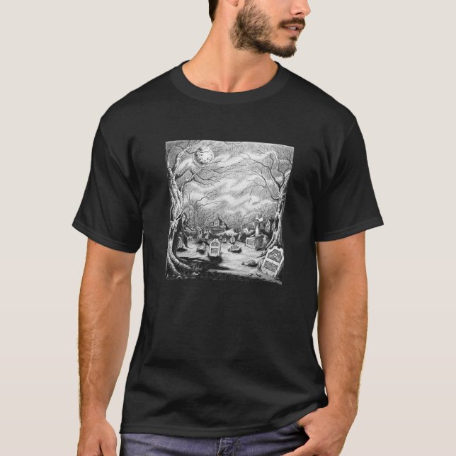 Camiseta Bruja del cementerio (Anverso)
