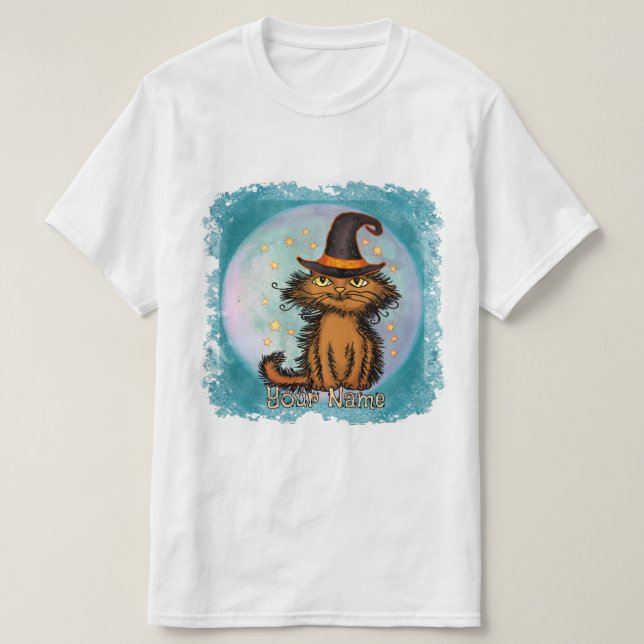 Camiseta Bruja del Gato Scraggles (Diseño del anverso)