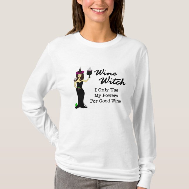 Camiseta Bruja del vino (Anverso)