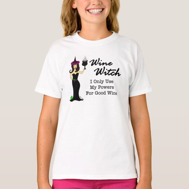 Camiseta Bruja del vino (Anverso)