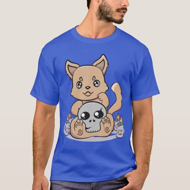 Camiseta Bruja Dingo de Halloween Monada Chibi Wicca Anime  (Anverso)