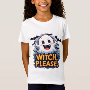 Camiseta Bruja Divertida De Fantasma Y Murciélagos Por Favo