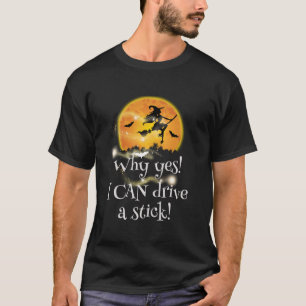 Camiseta Bruja divertida Sí puedo manejar un humor de adult