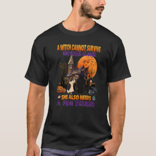Camiseta Bruja En El Vino Que Necesita Un Hallowee De Perro