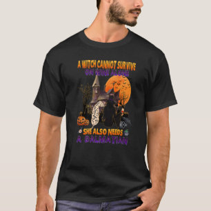 Camiseta Bruja en el vino que necesita un perro dálmata Hal
