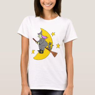 Camiseta Bruja en la escoba