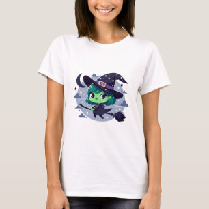 Camiseta Bruja en la habitación Halloween Personalizado lin