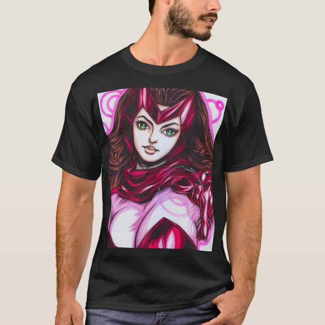Camiseta Bruja Escarlata ~ Wanda Maximoff (Anverso)