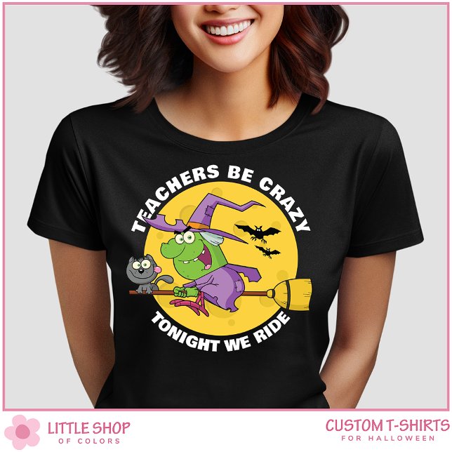 Camiseta Bruja espeluznante en Halloween, profesor de Broom (Subido por el creador)