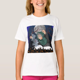 Camiseta Bruja espeluznante y casa embrujada Halloween🌙
