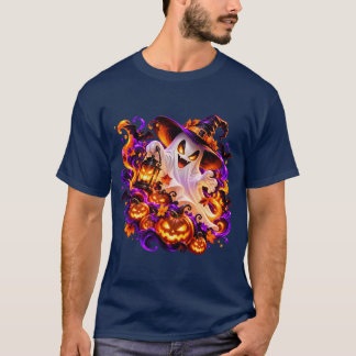 Camiseta Bruja Fantasma de Halloween
