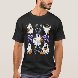 Camiseta Bruja Fantasma Divertida Coqueta Lazos Gatos Amant
