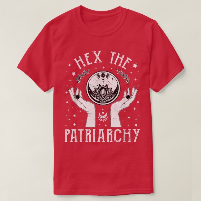 Camiseta Bruja feminista Él La Bruja del Halloween del Patr (Diseño del anverso)