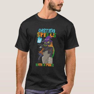 Camiseta Bruja gata oculta bruja gótica oscura satánica sag