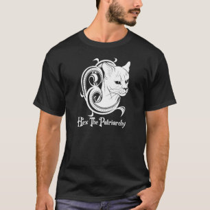 Camiseta Bruja Gato Gráfico Feminista de Mujeres Hex El Pat
