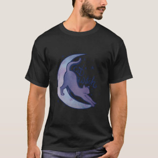 Camiseta Bruja Gato Luna Gatito Gatos Púrpura Hija de la Lu