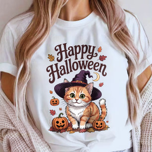 Camiseta Bruja gato temporada espeluznante