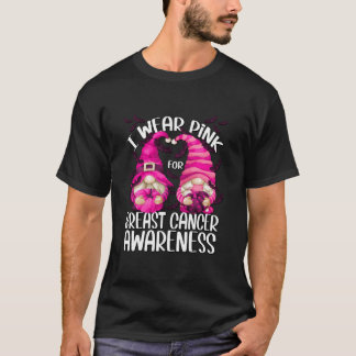 Camiseta Bruja Gnomo Rosa Para Mujeres Calabaza Cáncer De M