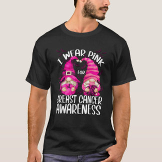 Camiseta Bruja Gnomo Rosa Para Mujeres Calabaza Cáncer De M