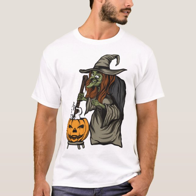 Camiseta Bruja Halloween (Anverso)