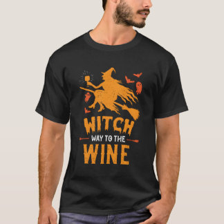 Camiseta Bruja Halloween 2022 Camino Bruto Al Vino