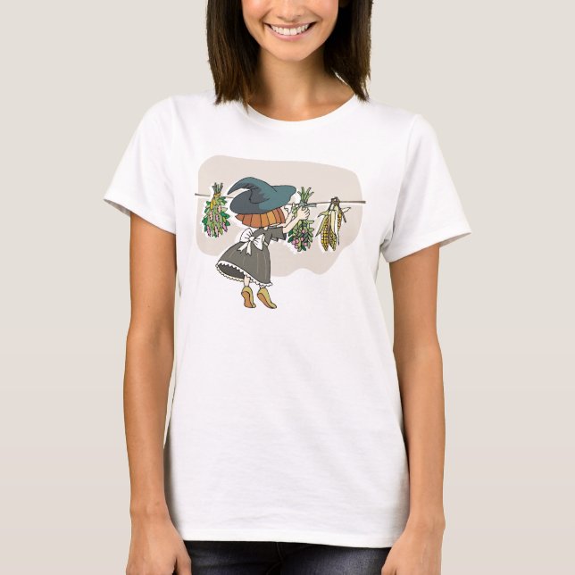 Camiseta Bruja herbal de la cocina (Anverso)
