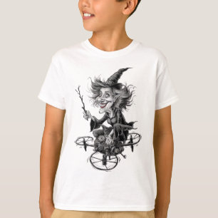 CAMISETA BRUJA LOCA MONTANDO UN DRON