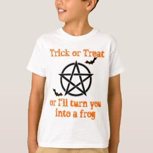 Camiseta bruja magia pentagram truco o tratamiento