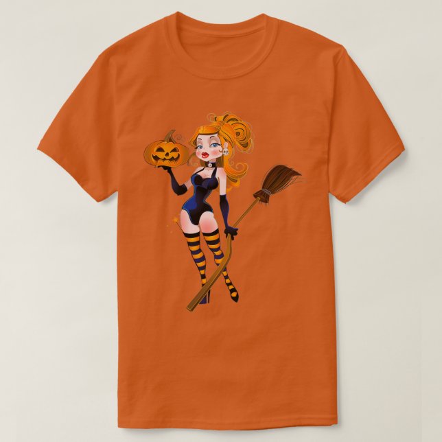 Camiseta Bruja malvada de Halloween (Diseño del anverso)