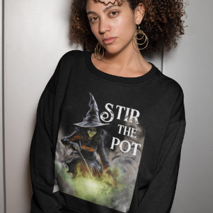 Camiseta Bruja malvada de Halloween despierta la olla