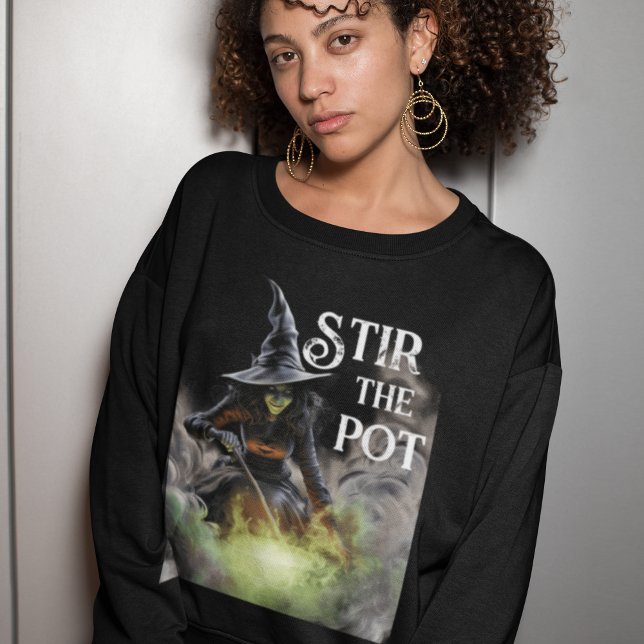 Camiseta Bruja malvada de Halloween despierta la olla (Subido por el creador)