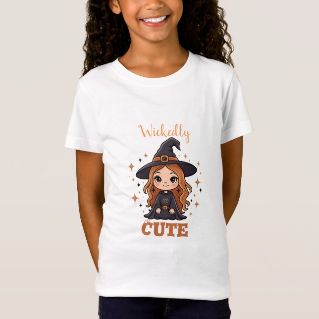 Camiseta Bruja malvada de Halloween | Spooky Adorable (Anverso)