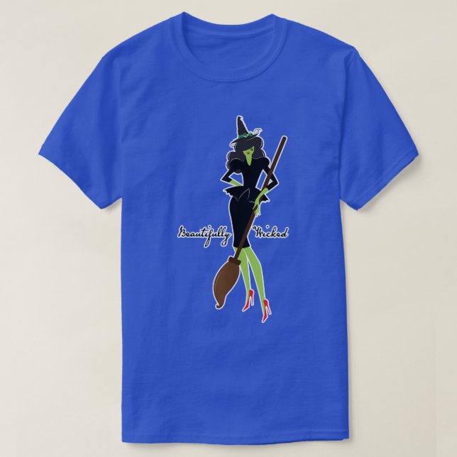 Camiseta Bruja malvada de Occidente, bellamente malvada  (Diseño del anverso)