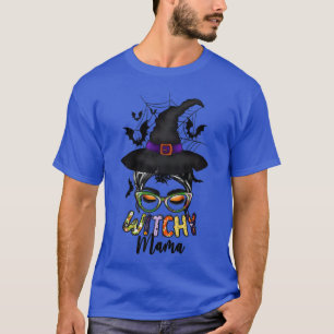 Camiseta Bruja Mamá Bruja Halloween Mamá Bruja Mujeres