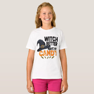 Camiseta Bruja Mejor Ten Mi Caramelo de Halloween