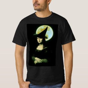 Camiseta Bruja Mona Lisa Halloween Luna llena