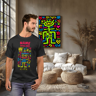 Camiseta Bruja Neon Pop Art   Atractivo Hechizo Diseño de H