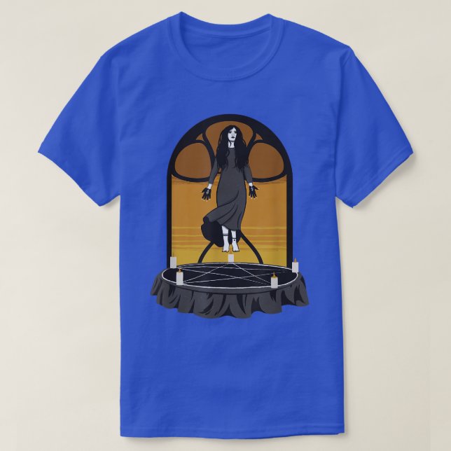 Camiseta Bruja oculta satánica (Diseño del anverso)
