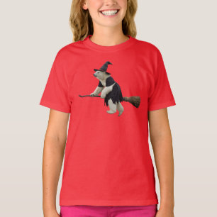 Camiseta Bruja Oso Polar Divertida para Niños