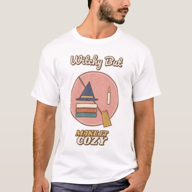 Camiseta Bruja pero acogedor (Anverso)