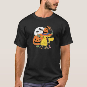 Camiseta Bruja Pokémon Pikachu Con Caramelo Premium