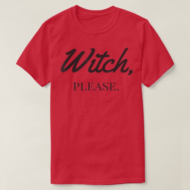 Camiseta Bruja, por favor  (Diseño del anverso)