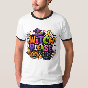 Camiseta BRUJA POR FAVOR Lindo Halloween espeluznante