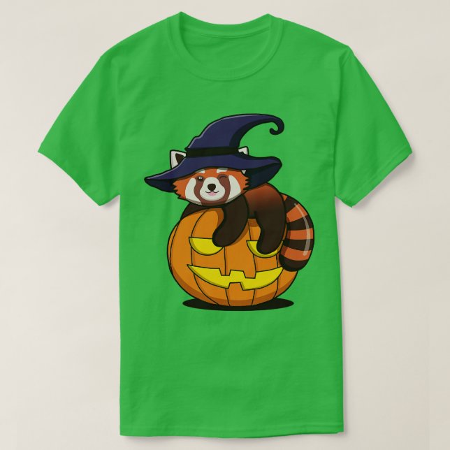 Camiseta Bruja Roja Cuta En La Calabaza (Diseño del anverso)