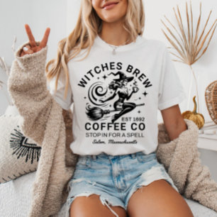 Camiseta Bruja Salem Café Addict Halloween