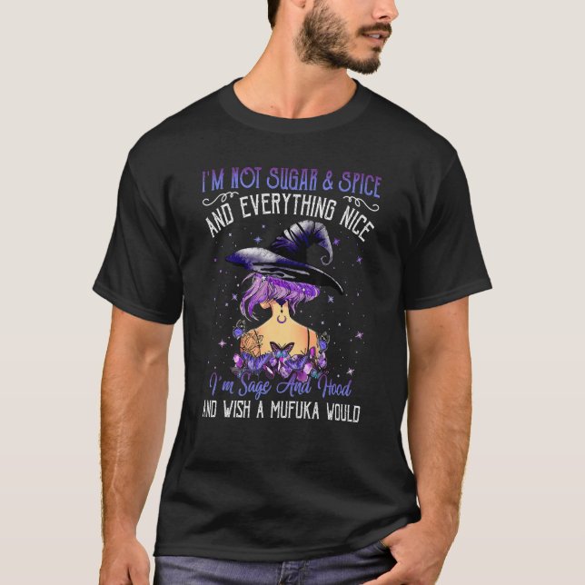 Camiseta Bruja Tarot Mujer Halloween Espesa Profundidad Wi (Anverso)