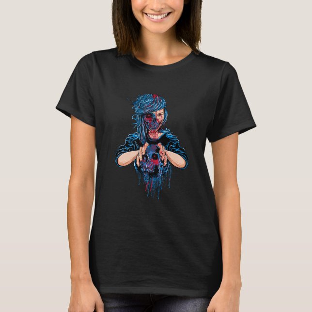 Camiseta bruja temible sangrienta (Anverso)